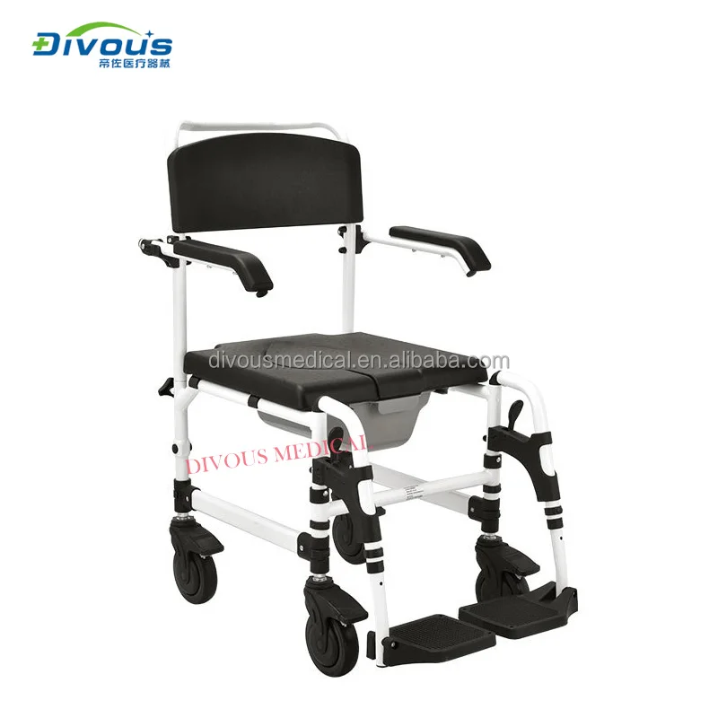 New Multi-function Lightweight Foldable Manual Wheelchair With Toilet Shower Chair For Disabled Home Care
