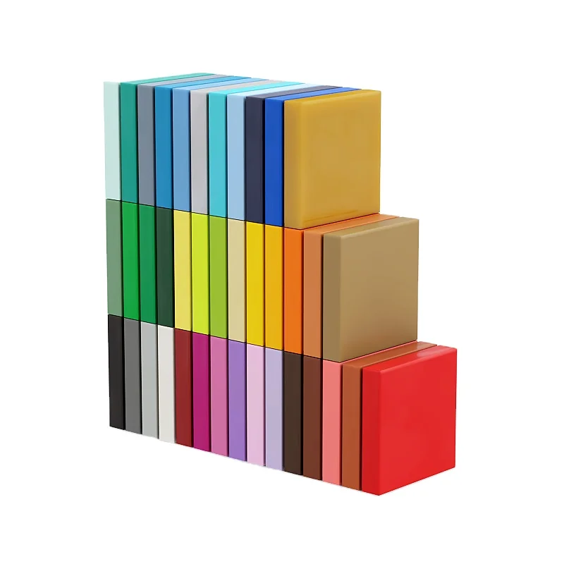 Bebricks 3068 детали для строительных игрушек 2x2 3068a/3068b с канавками