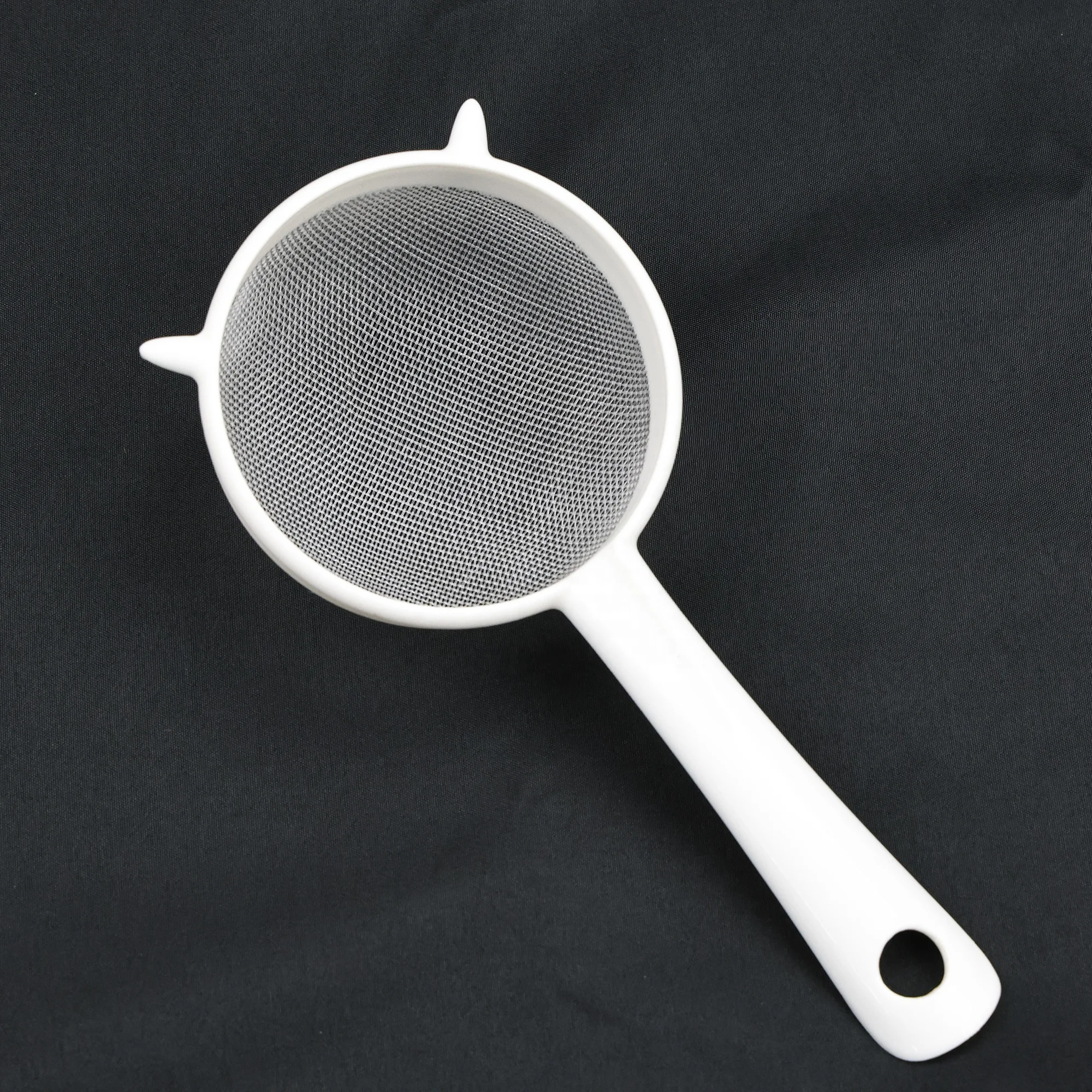 Kitchen Baking Tools Set of 2 Sizes Mesh Strainer Flour Sifter Oil Spoon Filter Skimmer Sieve Colander