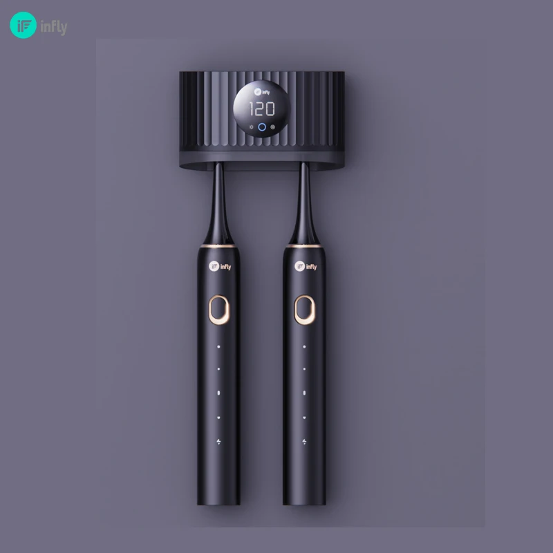 Customized Design Electric Toothbrush Holder UV Light Sterilizing On Wall