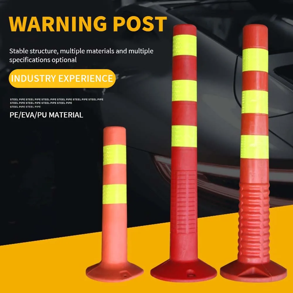 HCSP Warning Road Bollard EVA Reflective Flexible Traffic Delineator Post