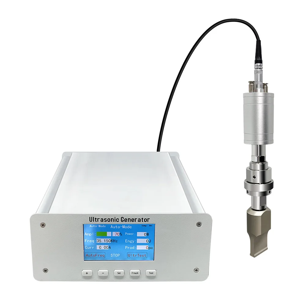 cosmetics toothpaste tube tail seal Plastic ultrasonic welding system machine 20 KHZ generator horn non-woven