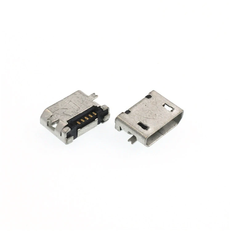 5p Female Charging Usb Connector Micro Type B Mid-mount