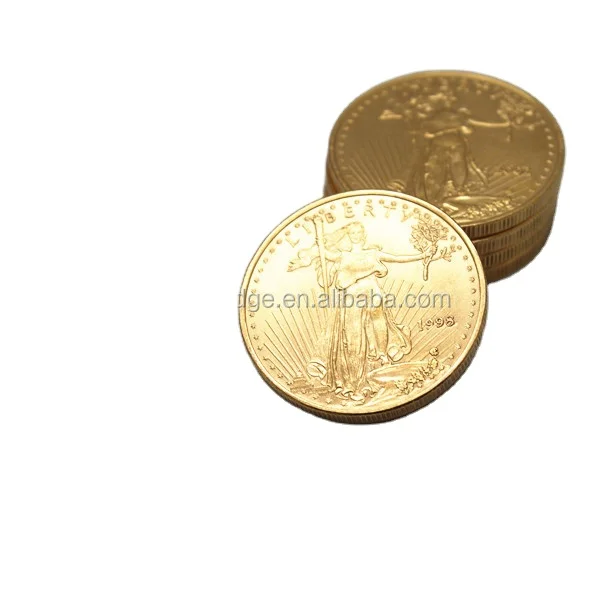 American eagle gold plated tungsten coins for promotion in stock
