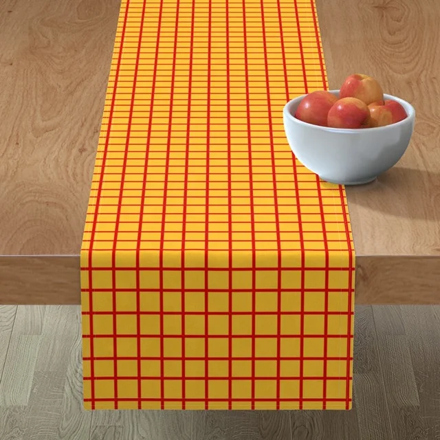
100% polyester custom printed design digital sublimation blank recycled waterproof home decor table runner 