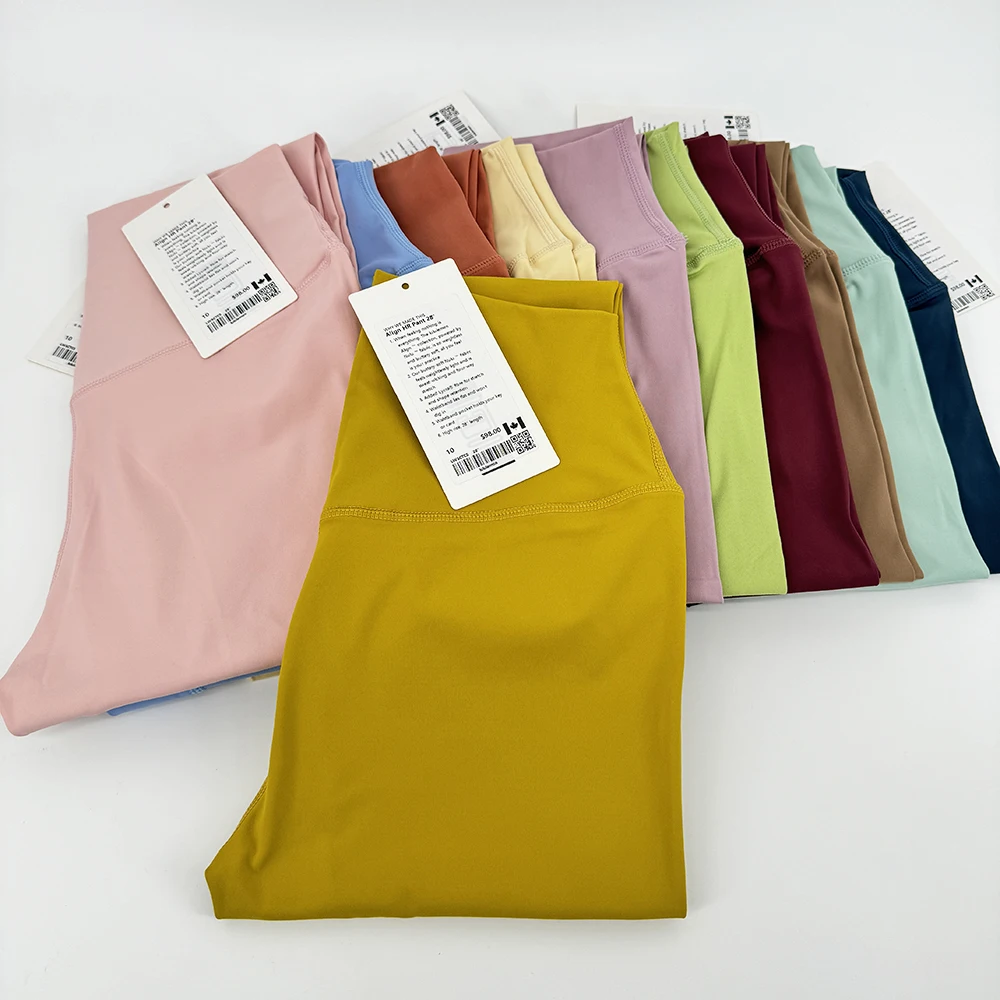 wholesale Lulu Lemon leggings High Waist Butt Lifting Sports fitness Women yoga pants Lulu Lemon