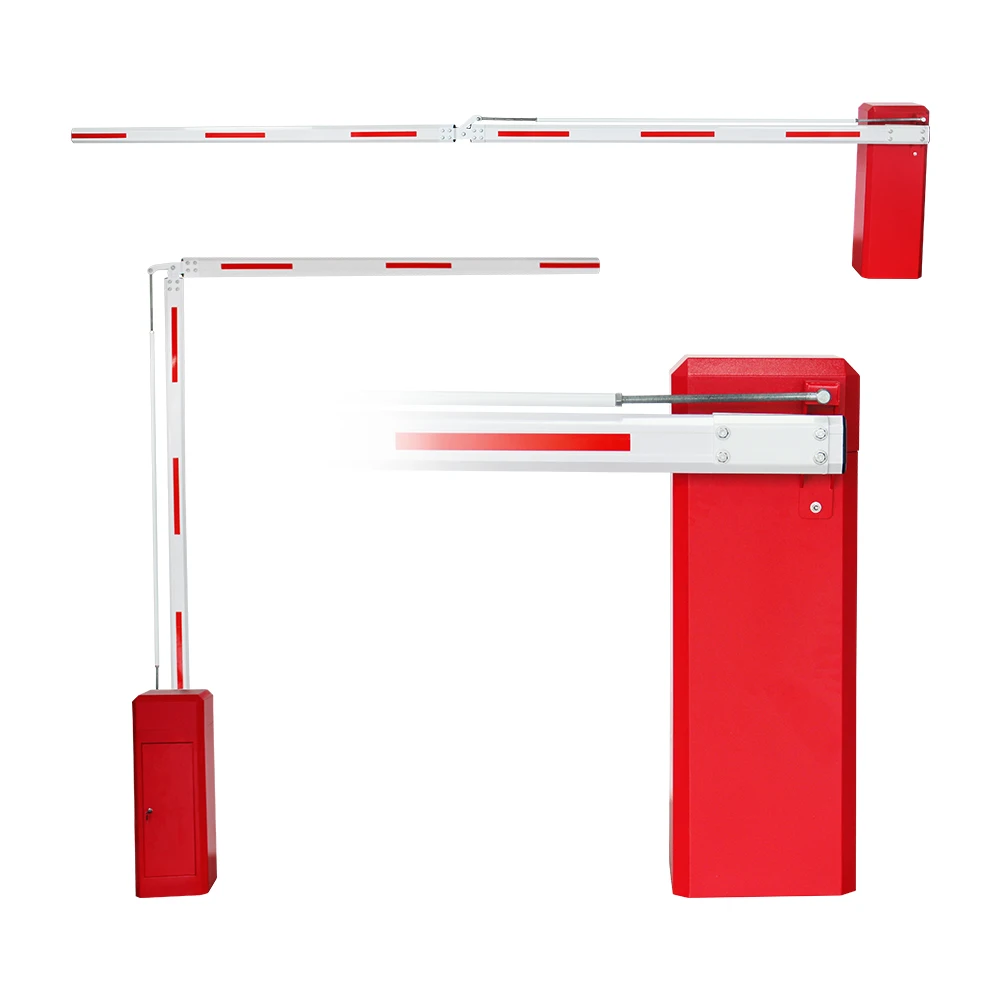 QBDZ-2203 AC 220V Rising Folding Articulated Auto Manual smart power Swing Boom Barrier Gate