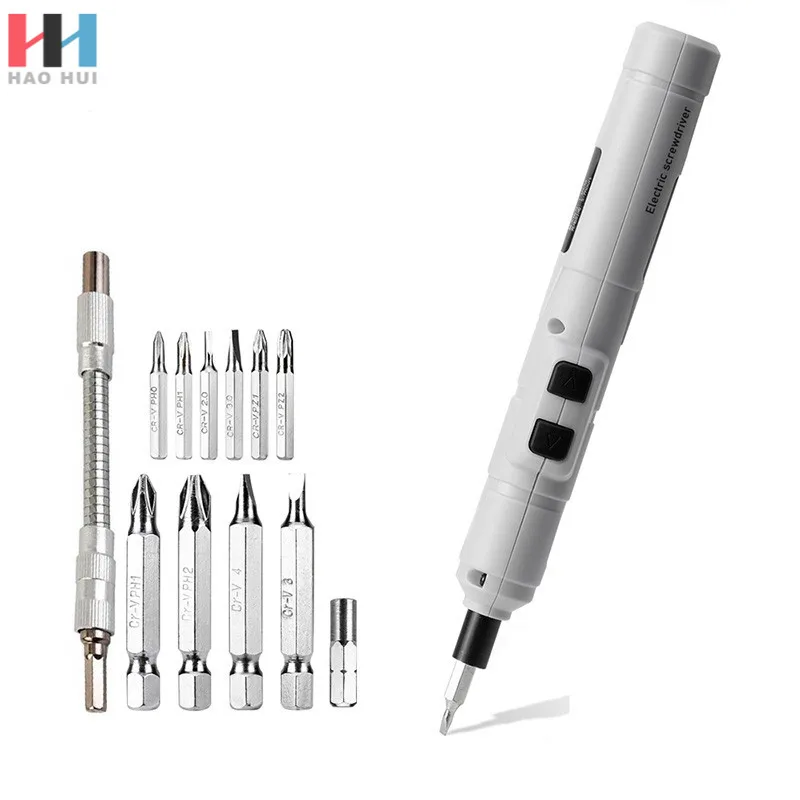  12x Mini Cordless Drill Electric Screwdriver Driver Bits Rechargeable