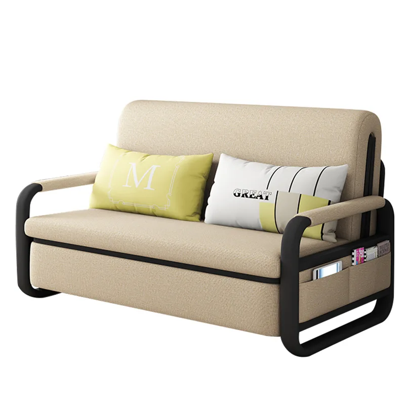 
New Fashion Different Colors Optional Home Living Room Fabric Convenient Foldable Sofa Beds For Adults 