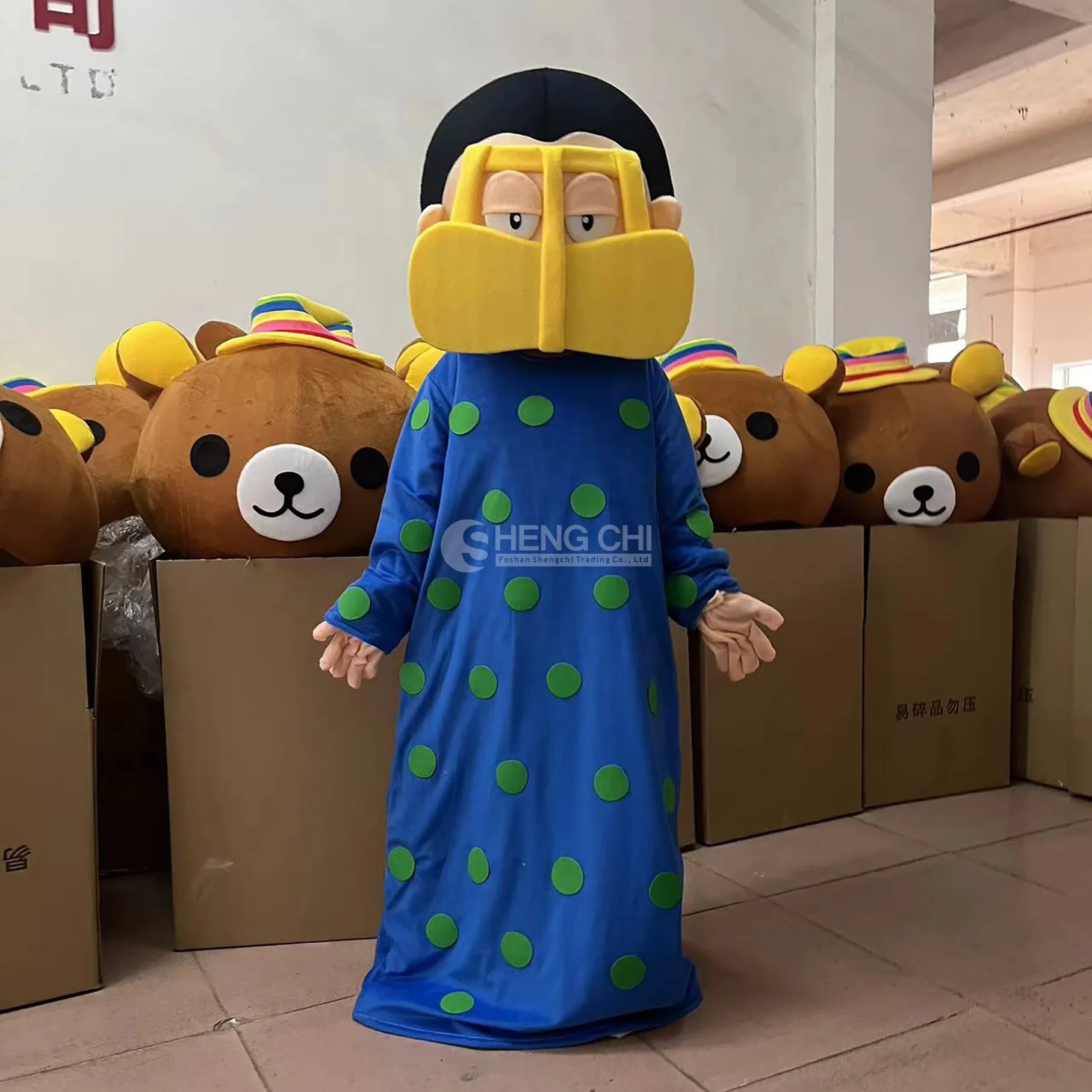 Minimum order quantity 1 customized adult cartoon plush Arab boy mascot costume cosplay costume