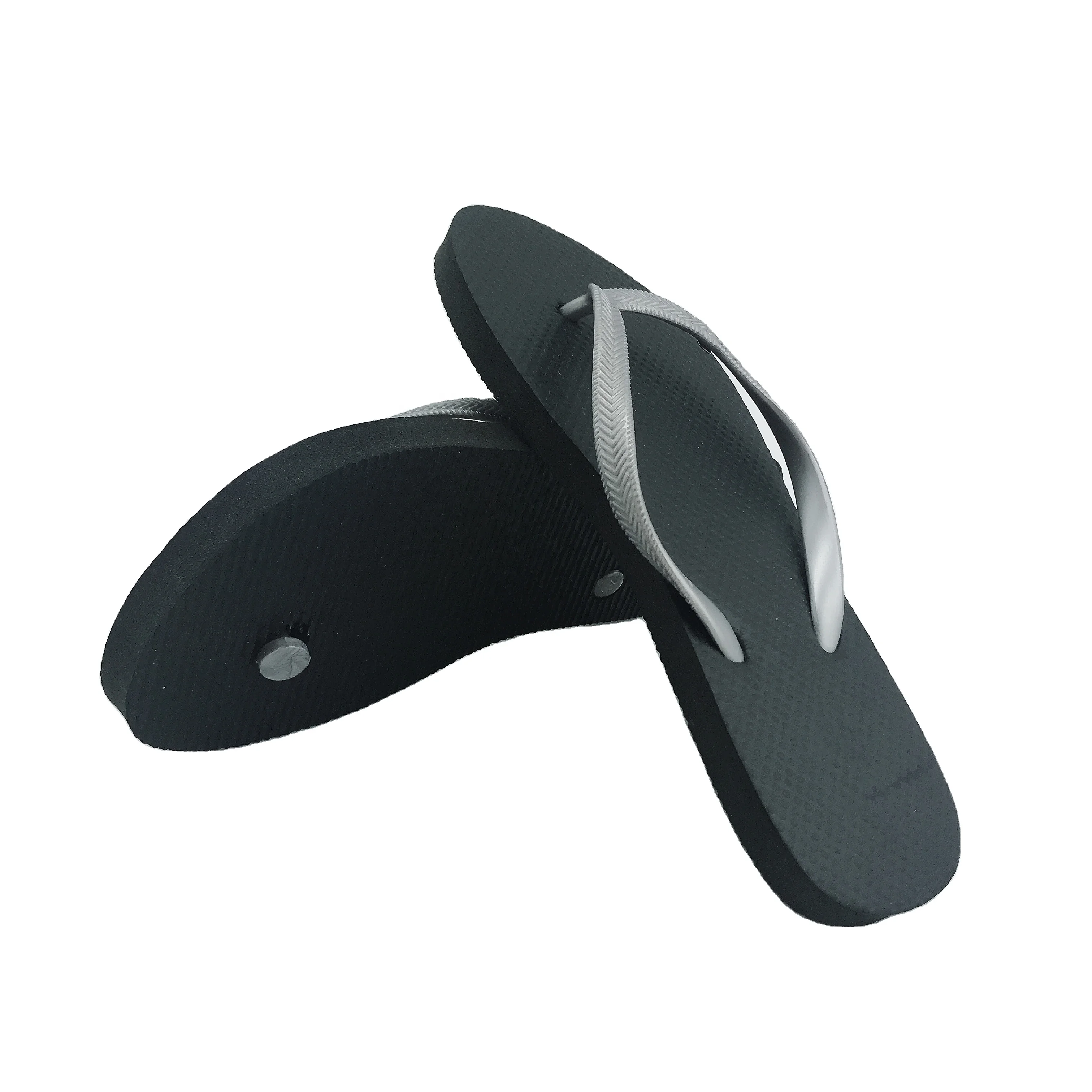 Custom Logo Print Rubber Slide Bulk Mens Slipper Shoes Mens Flip Flop Single Mold Slippers