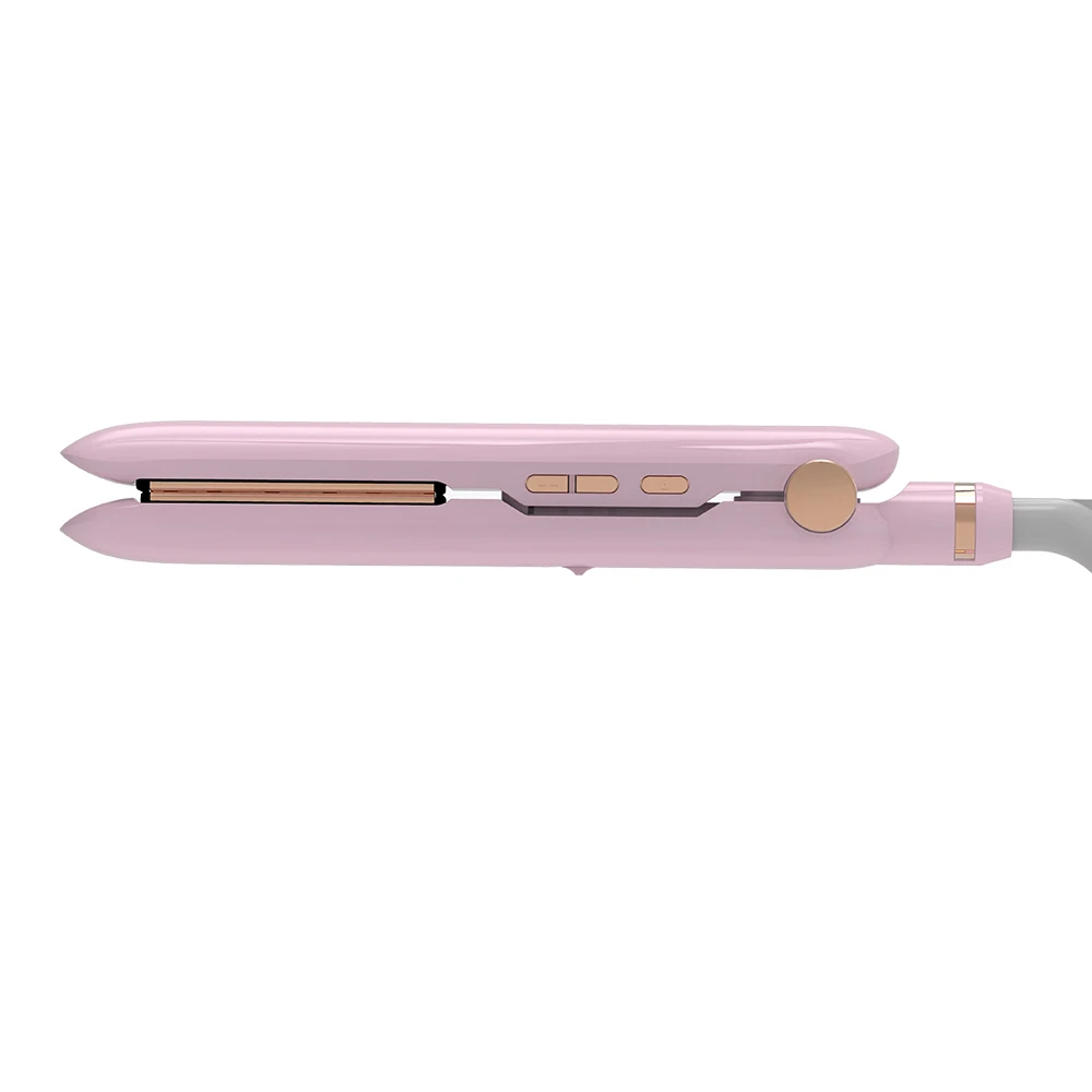 Portable flat iron 3D floating plate Hair Straightener 3 level temperature control straightening  iron