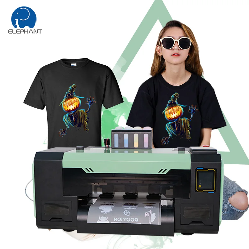 Digital Inkjet Machine a3 DTF Printer dual heads xp600 i1600 DTF printer for hoodies t-shirt