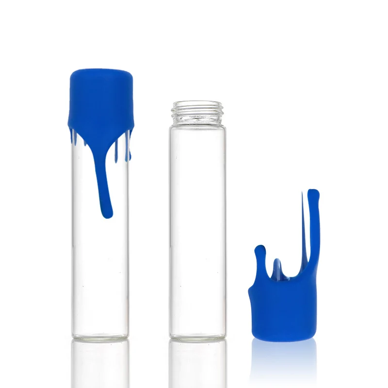 Custom 27MM Pre Packaging Rolled Tube rolled cone glass package borosilicate Glass Tube Child Proof Glass Vials