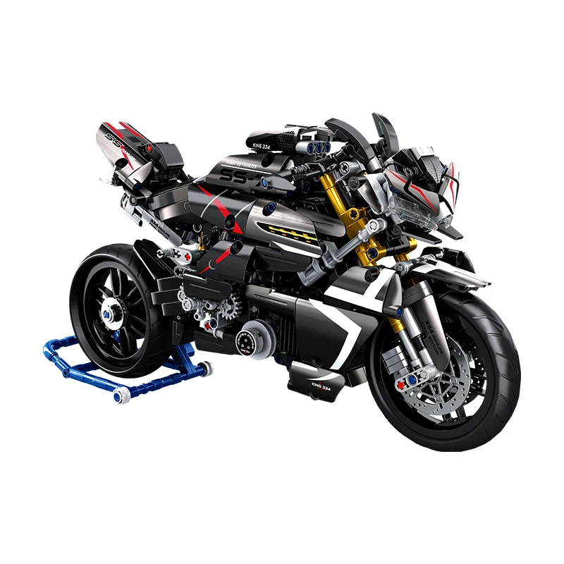 Wholesale 672007 Technical Japan Suzukis B-King Motorcycle Building  Vehicle Assemble Model Steam Bricks Toy Collection