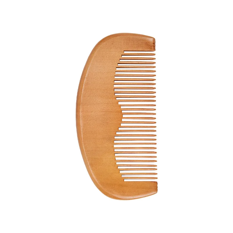 Wholesale Anti Static Wooden Wide Tooth Mustaches Comb Men Beard Pocket Comb for Travel