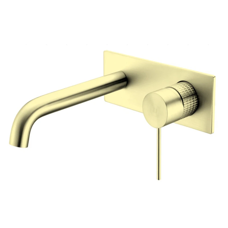 Modern Wholesales Wall-Mounted Nickel Black Gold Brass Basin Faucet Wall Mounted Concealed Basin Mixer