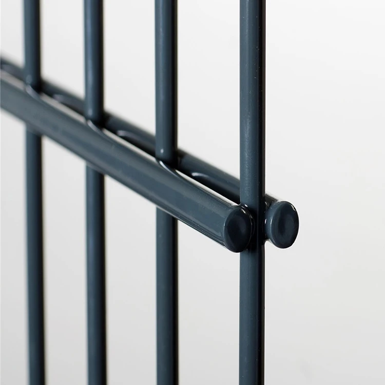 Hot sale powder coated metal double rod mat grid fence twin bar wire welded mesh 868/656/545 fence/garden fence metal