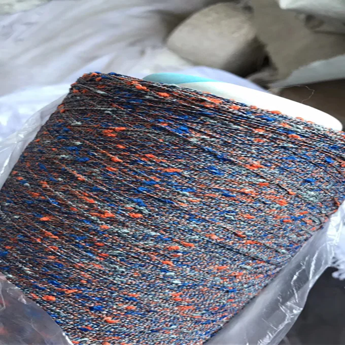 Polyester boucle yarn fancy loop yarn for knitting