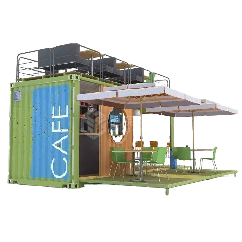 China sale prefab 20ft 40ft container shipping shop prefabricated shop container/container coffee shop bar