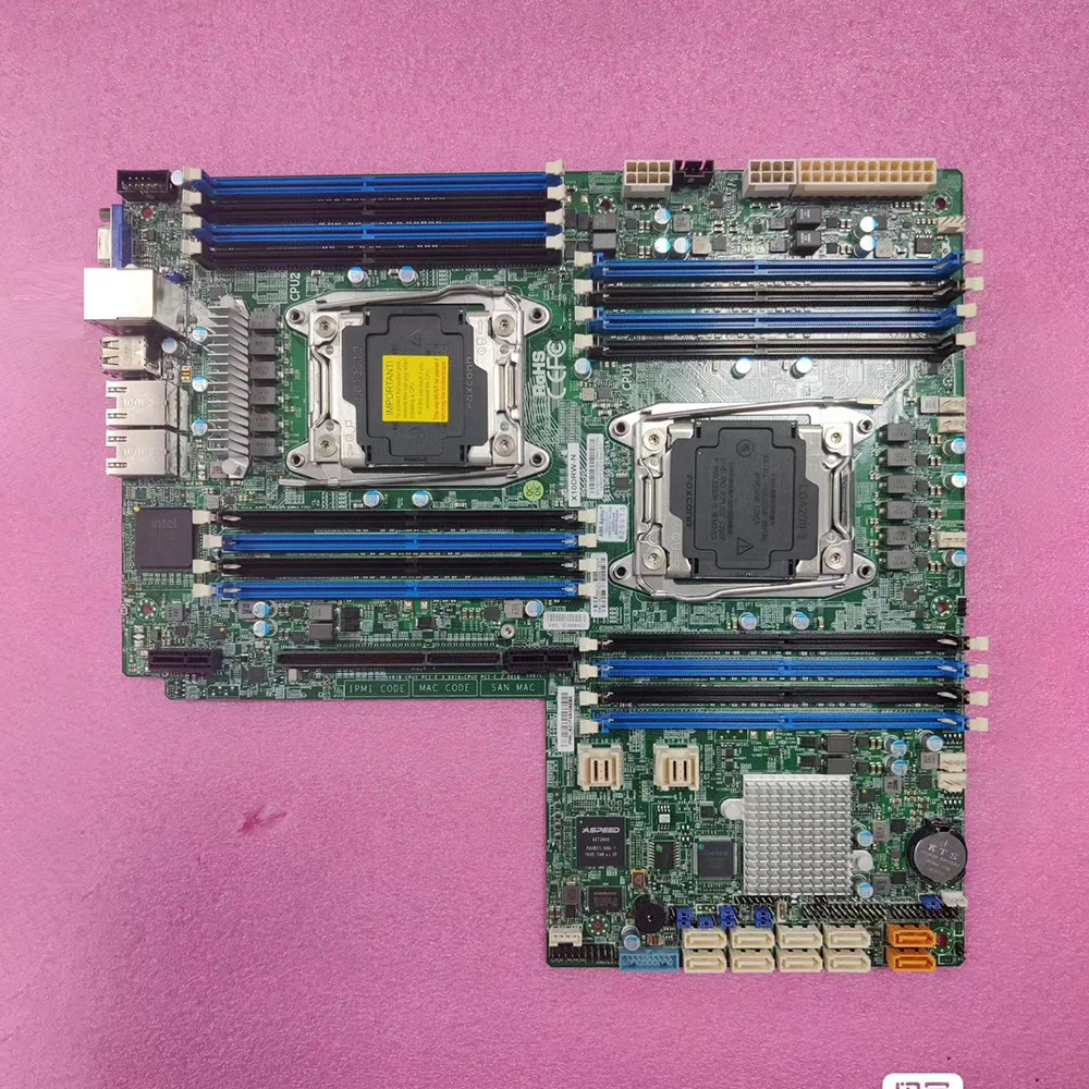 X10DRW-N For Supermicro Motherboard Xeon Processor E5-2600 v4/v3 Family i350-AM2 Dual Port GbE LAN LGA 2011