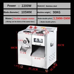 Industry Fully Automatic Multifunctional Food Cow Vegetable And Meat Block Dice Diced Dicing Cutter Slicer Cut Cutting Machine