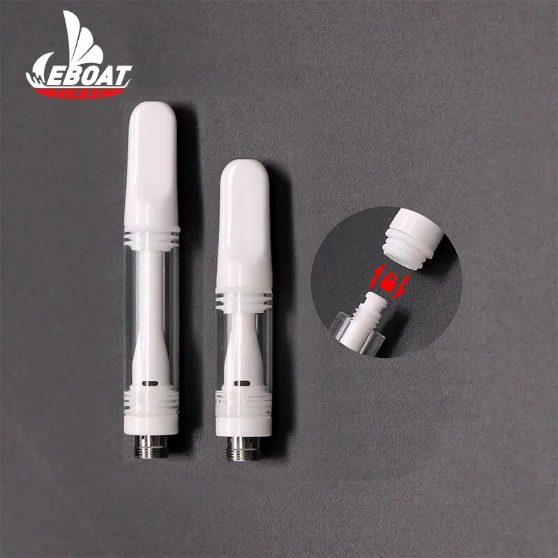
No metal cbd oil cartridge 1.0 full ceramic vaporizer cartridge empty cbd cartridge 