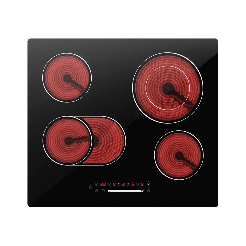 Electric 4 Burner Ceramic Glass Hob Cooker Built In Infrared Cooker With Kitchen Application