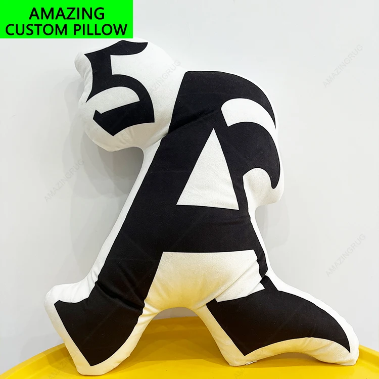 Custom Irregular Shaped Pillow Printed Cartoon Anime Animal Design Head Pillow Pillowcase Cushion Throw Pillow Shape