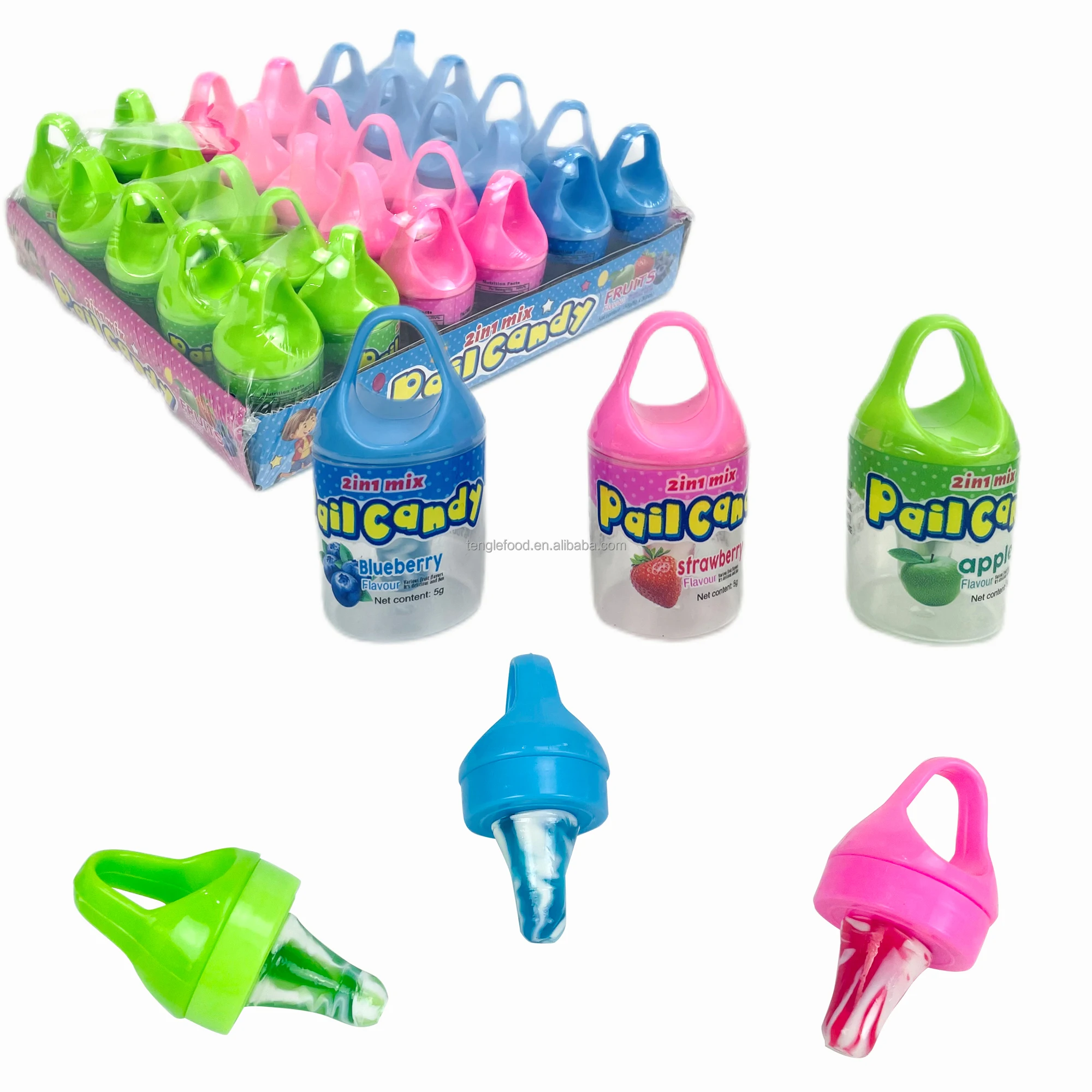 New pacifier candy ring toy  finger toy with hard lollipop candy