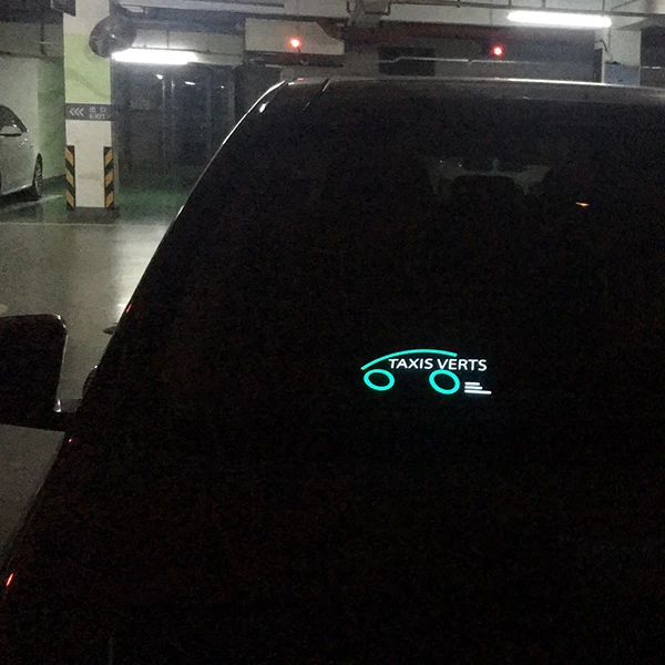 LED light sign EL flashing logo for taxi rideshare automobile advertising customizable lighting stickers no MOQ limit