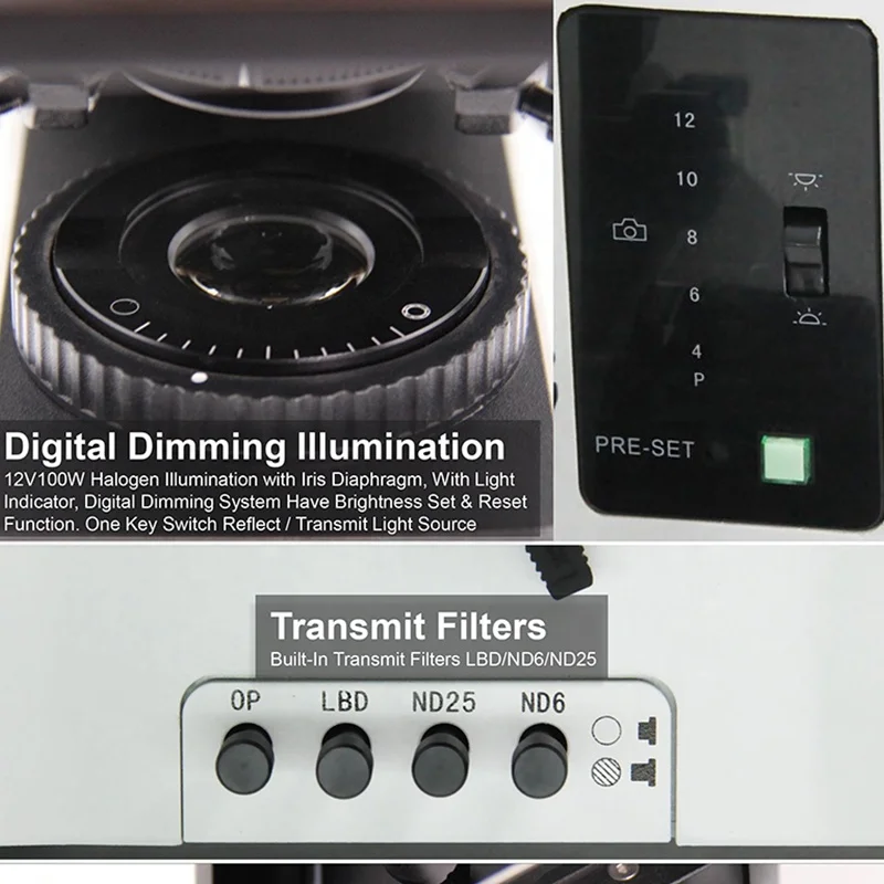 MAXCOPE M12.5850 Trinocular Biological XYZ Stage Motorized 3d Microscope