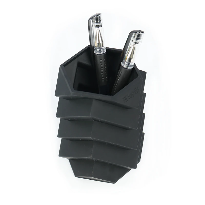 Kids Silicone Suction Pen Case DIY 3D Silicone Mini Phone Holder Desktop Mold For Ashtray And  Nail Cat Silicone Pen Holder Mold