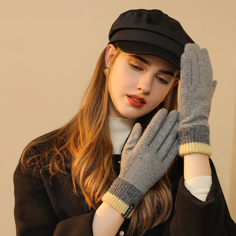 REXCHI DY47 Wholesale Custom Logo Winter Sensitive Smartphone Screen Touch Gloves