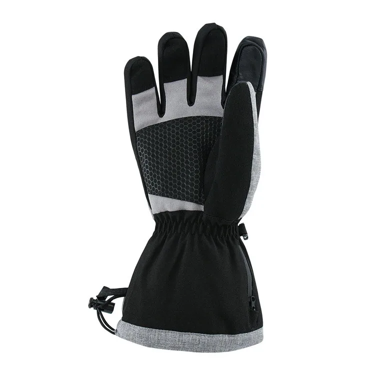 Outdoor Rechargeable Heated Gloves Heating Mittens For Motorcycle Riding Skiing Camping Hiking Touchscreen Leather Heated Gloves