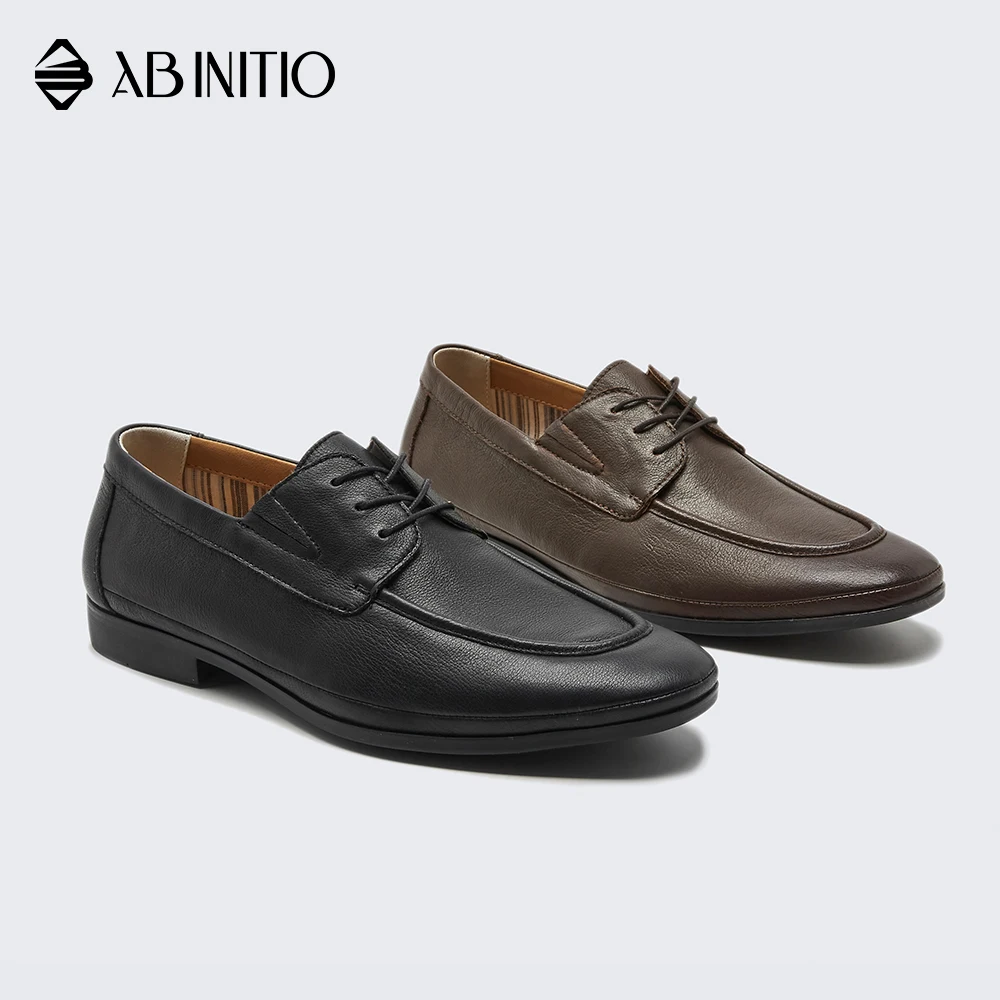 Italian Dark Brown Half Leather Semi Formal Shoes Manufacturers For Men