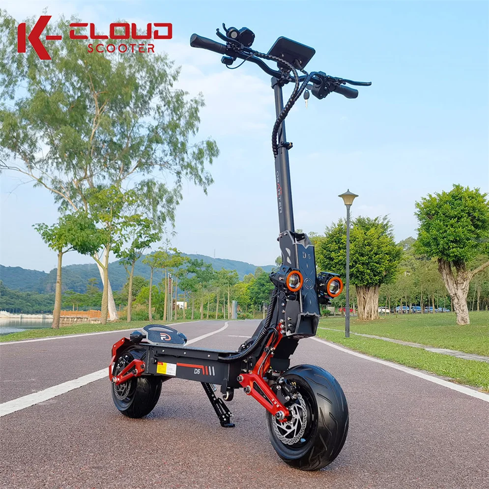 Manufacturer Usa Eu Warehouse 12Inch 5000W 48V All Terrain Electric Scooter Dual Motor Folding High Speed Elektrische Step
