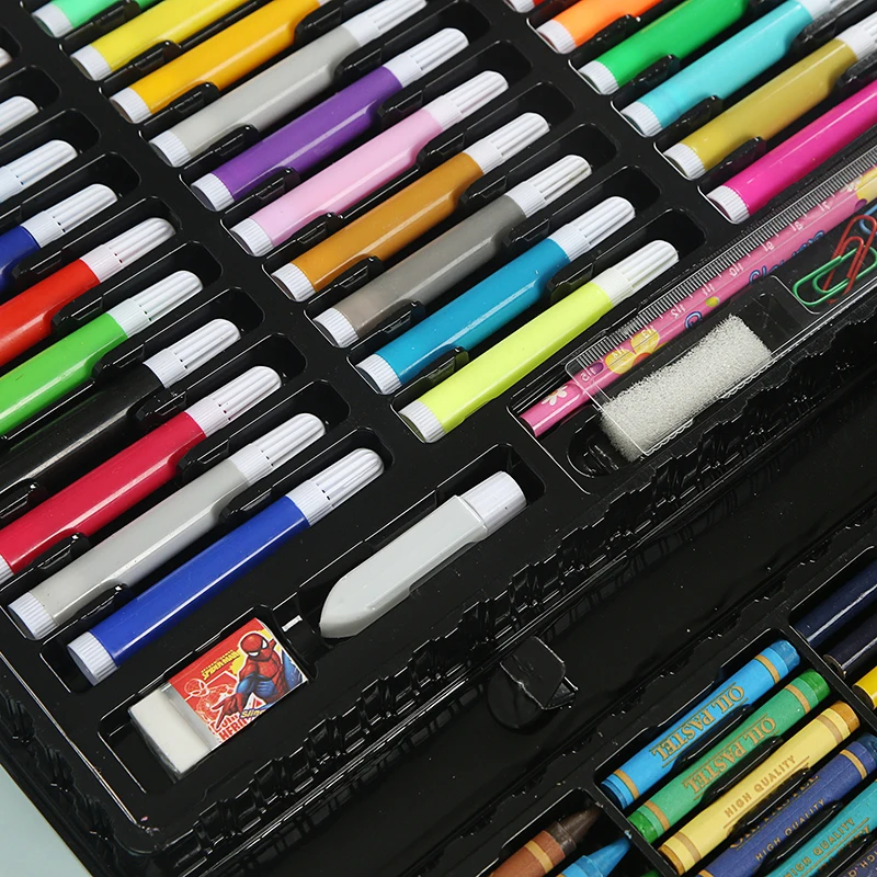 
Super Artist Tool Kit 150 Pieces Set PVC Box Set drawing sketching pencil Art Drawing Set for Kids 