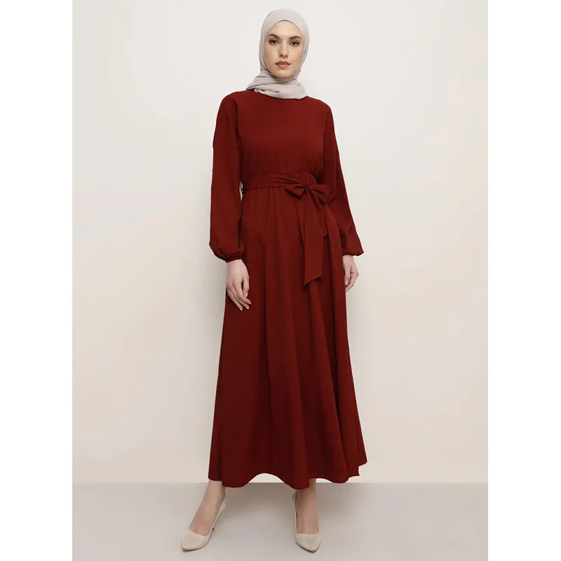 Arabic Silk Abaya dress Muslim Dresses in Dubai Islamic Clothing For Women Muslim Fashion Satin abaya women muslim dress