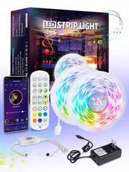 Remote Control Smd 5050 Rgb 5v Usb Full Kit 2m 3m 4m 5m 30d/m Flexible Bluetoothled Tv Backlight Tira De Led Tape Strip Lights