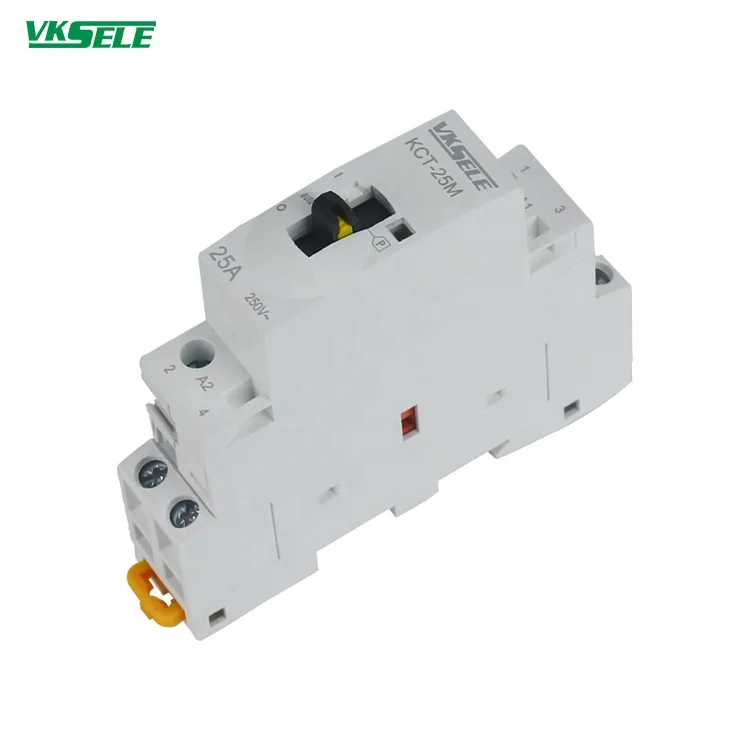  WEIKESEN KCT-25M 25A manual type Modular Household Contactor 12V 24V 48V 110V 220V Ac magnetic
