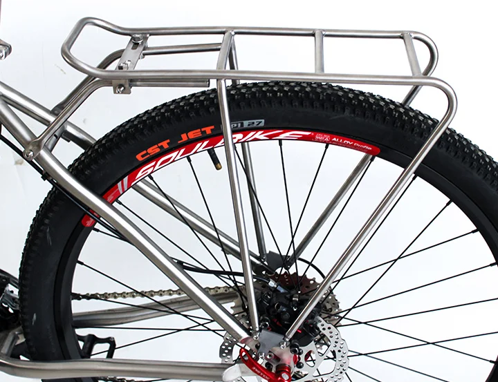 2020 New Design Titanium Bicycle Rear Luggage Rack For 26' 27' 29er 700c Bike