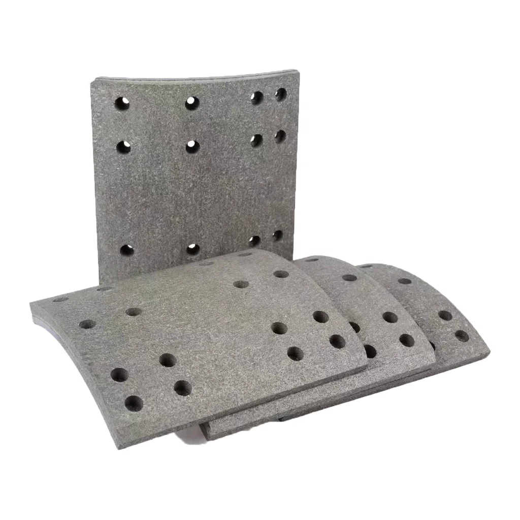 high quality long life no noise truck trailer bus  fuwa rear axle 16 ton 4551 rear drum brake lining