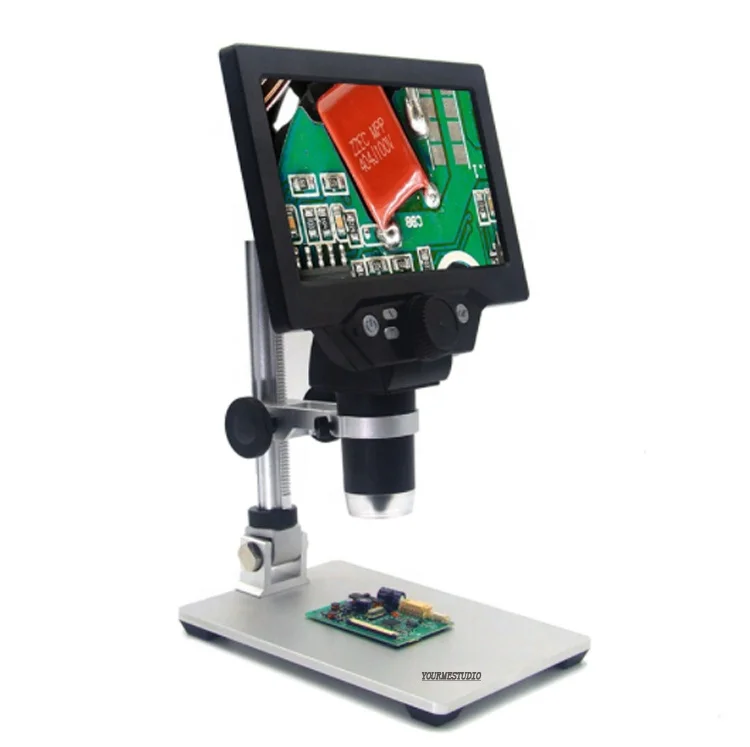 HOT sales HD 7 inch G1200 digital microscope 1200 times electron microscope mobile phone repair microscope