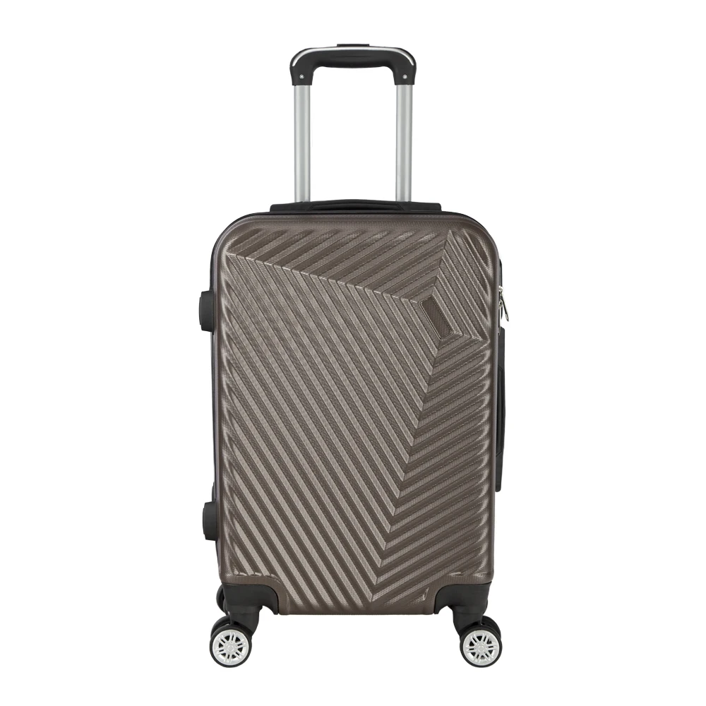 Fashionable PVC suitcases set 3 pcs travel trolley luggage with four spinner wheels