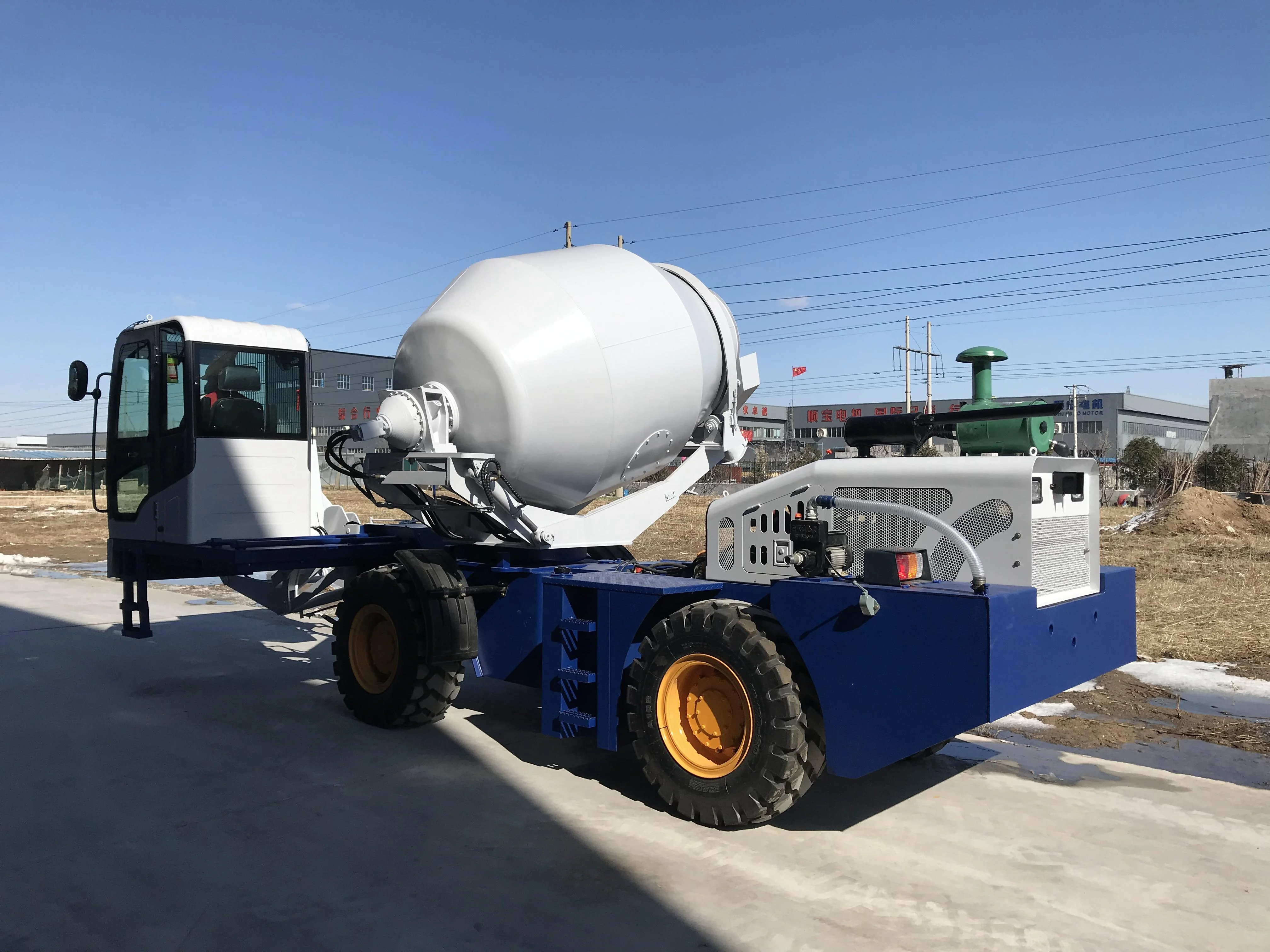 JBC 3.5 mobile diesel self loading concrete mixer in stock JBC 350 self loading concrete mixer