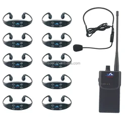 Open Water Sports Sailing Live Teaching10 H906A Headsets 1 Transmitter Swimming Training Walkie Talkie Headset