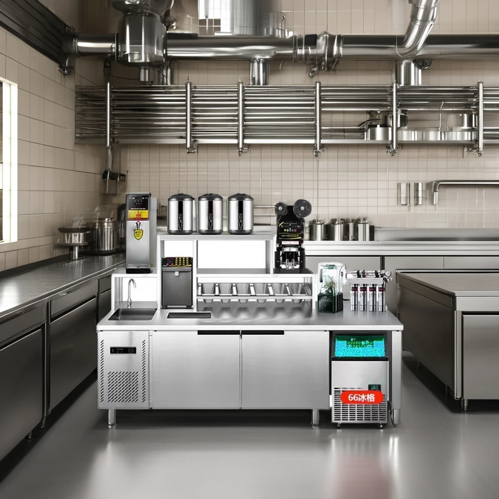 Stainless Steel Milk Tea Machine for Tea Beverage Shops and Restaurants Essential Equipment for Tea Shops