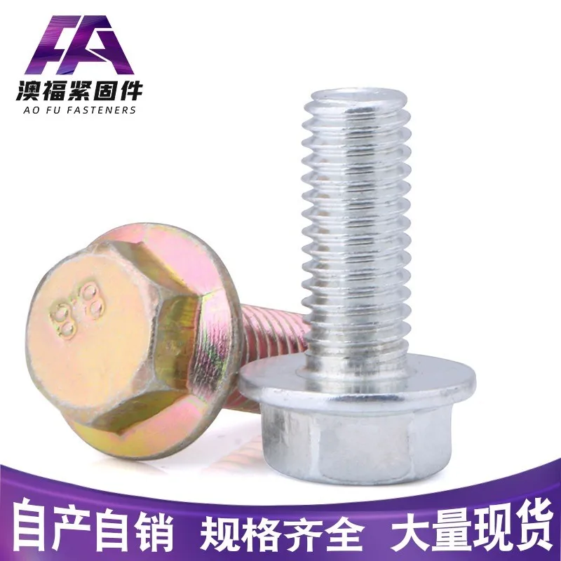Professional Supplier Flange Bolt Custom for Tunnels Hex Bolt With Flange Head