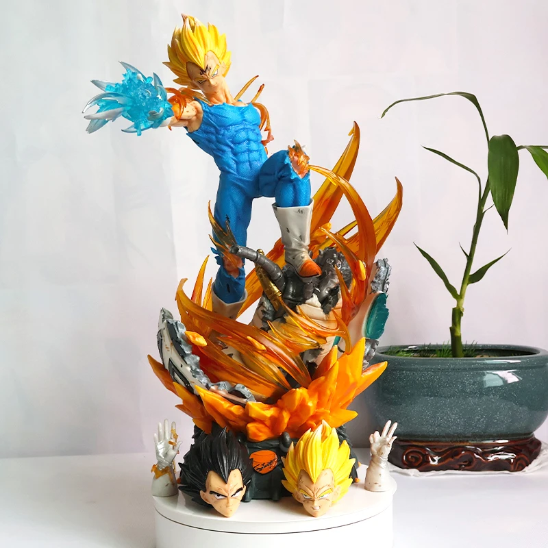 Wholesale Genshin Impact Goku Vegetal 1 PIECE Luffy Demon Slayers Narutos Anime Statue PVC Toy Doll resin plastic Action Figures